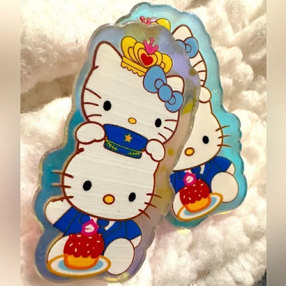 Hello Kitty Amazing Hair Clip 2 Pcs  Aurora borealis